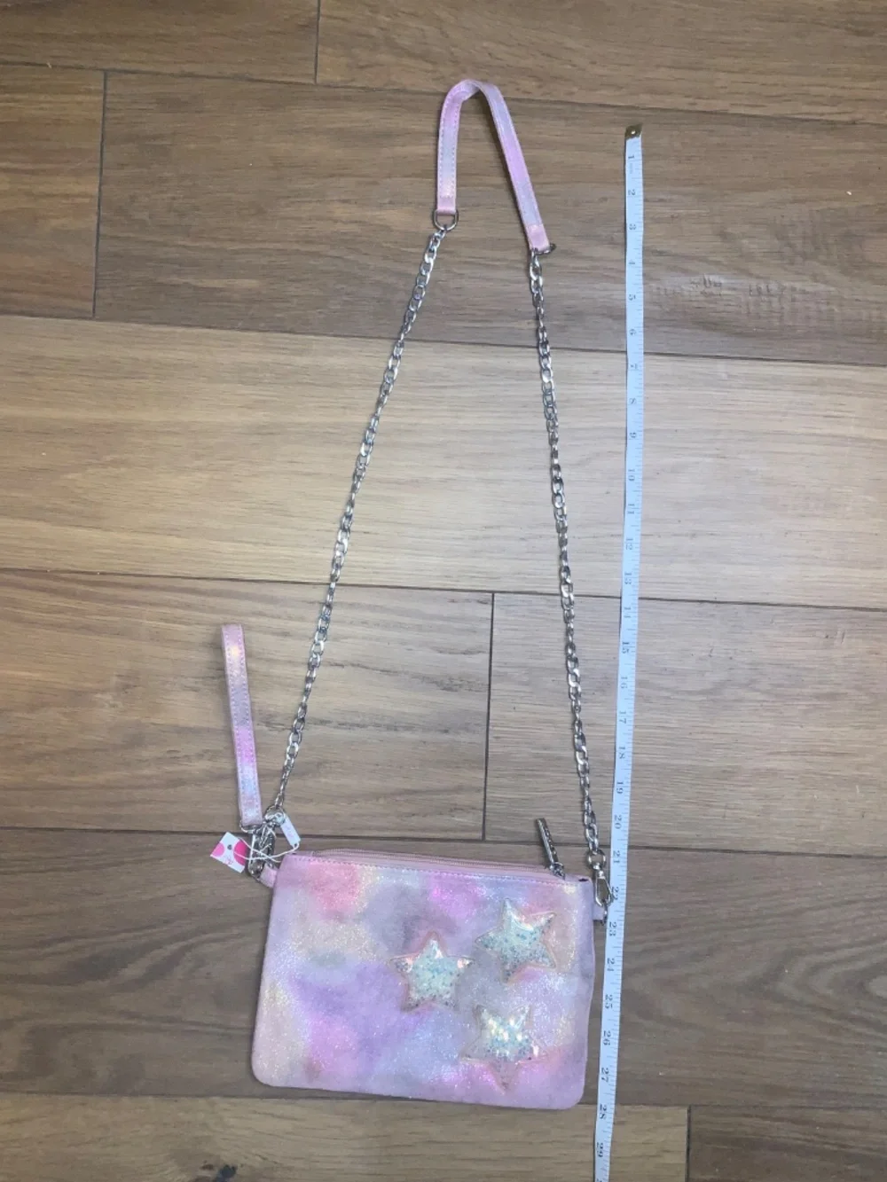 Bari Lynn NWT Irridescent Bag With Sparkle Stars